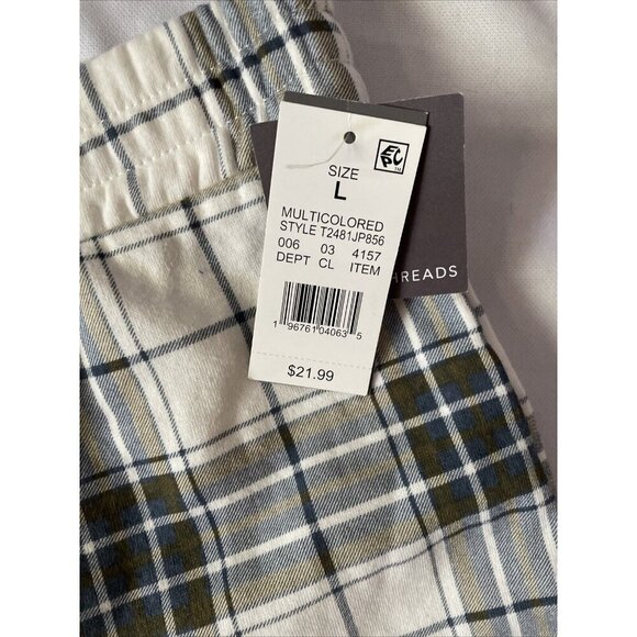 Grayson/Threads Womens Plaid Flared Pants Multicolored L 60% Cotton 40% Polyeste - Picture 3 of 8